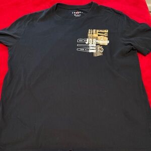 Jordan Black and Gold Graphic Tee